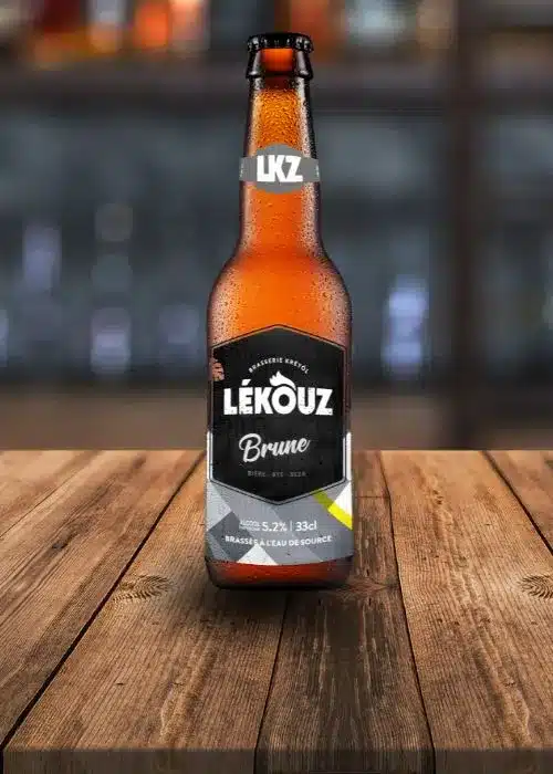 bouteille lekouz brune