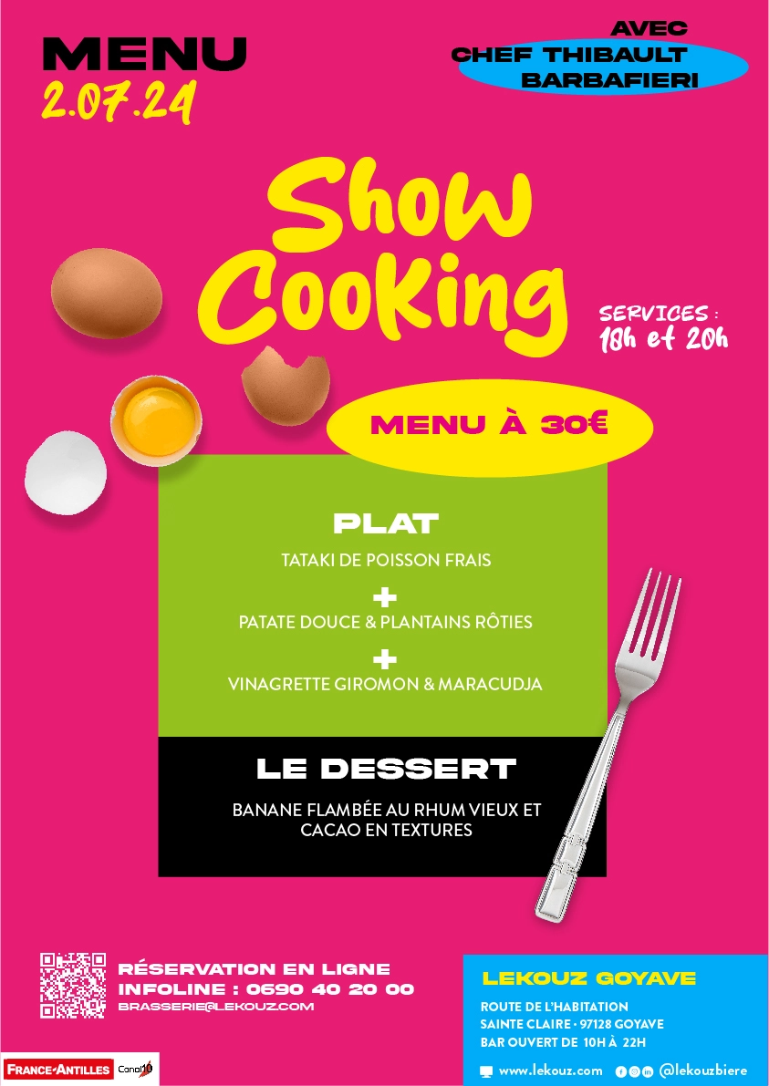menu_affiche THIBAULT CHEF THIBAULT JUILLET TOTALEMENT FOOD LEKOUZ